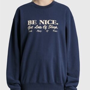 Sporty & Rich ‘Be Nice’ Crewneck Sweatshirt Size Smalll